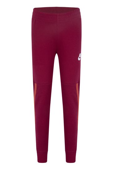 Buy Nike Burgundy Red Little Kids Fleece Tape Tracksuit from Next Denmark