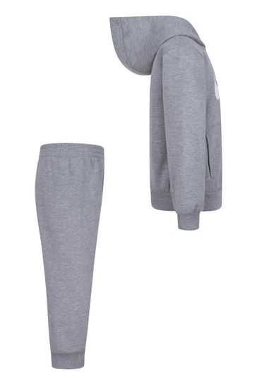 Nike woven tracksuit set in grey top
