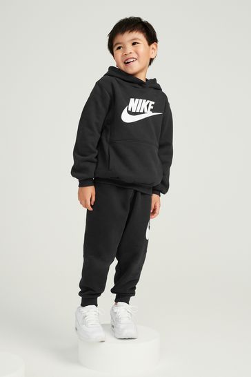 Nike Black Little Kids Club Fleece Tracksuit Set