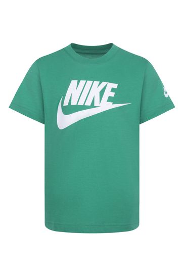Blue and top green nike shirt
