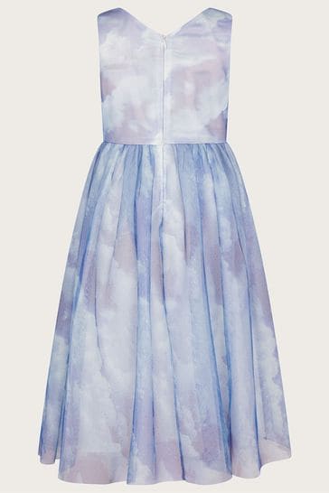 Cloud print sale dress