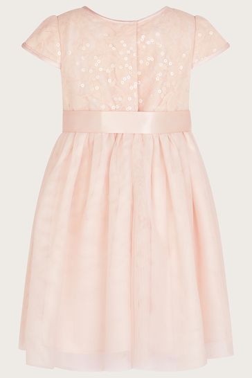 Bebe pink lace discount dress