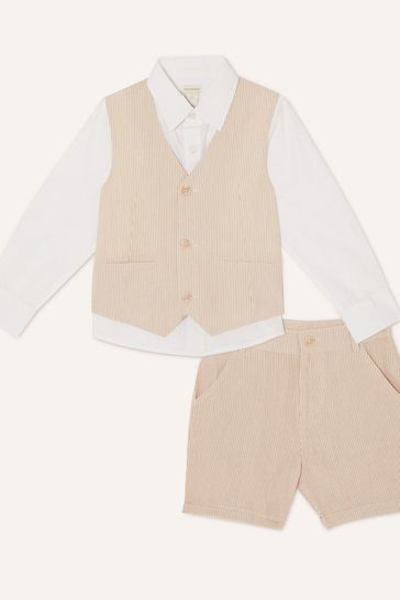 Monsoon Natural Cooper Three-Piece Suit with Shorts