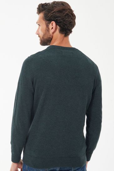 Barbour Green Gables Mens Pima Crew Neck Cotton Jumper
