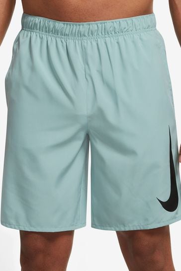 Buy Nike Green Dri FIT Challenger 9 Inch Unlined Running Shorts