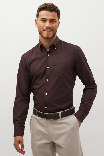 Chocolate brown button up top shirt