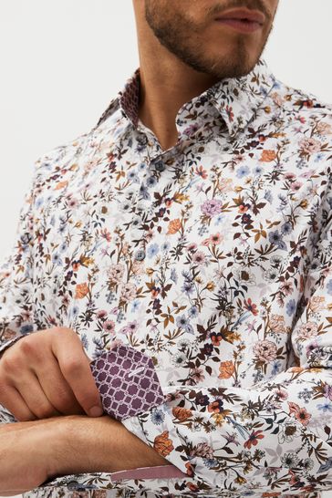 Floral print shirt deals