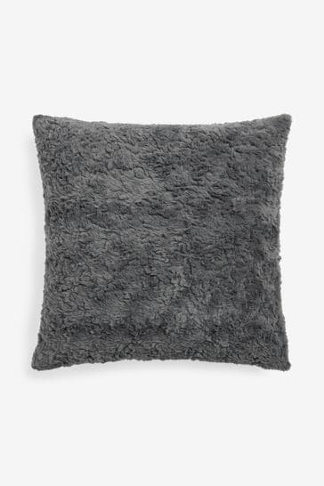 Mila faux fur throw pillow clearance