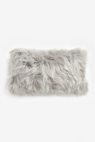 Faux fur rectangle cushion new arrivals