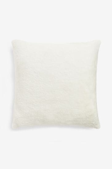 White shop fur cushion