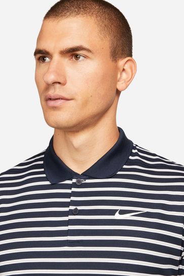 Buy Nike Blue Dri FIT Victory Striped Golf Polo T Shirt from Next