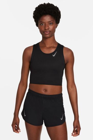 Nike running crop top discount