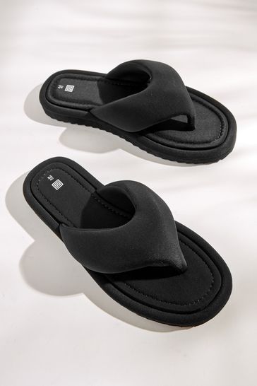 Mens padded shop flip flops