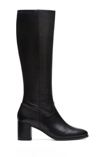 Leather discount long boots