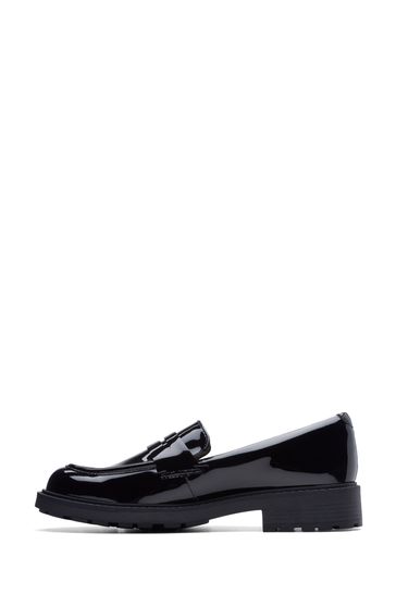 Buy Clarks Black Patent Wide Fit G Orinoco Penny Shoes from Next