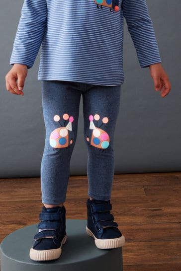Buy Navy Ladybird Embroidered Leggings 3mths 7yrs from Next Netherlands
