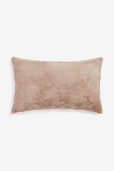 Blush fur pillow clearance
