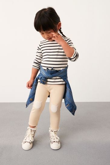 Buy Stone Cream Cosy Fleece Lined Leggings (3mths-7yrs) from Next