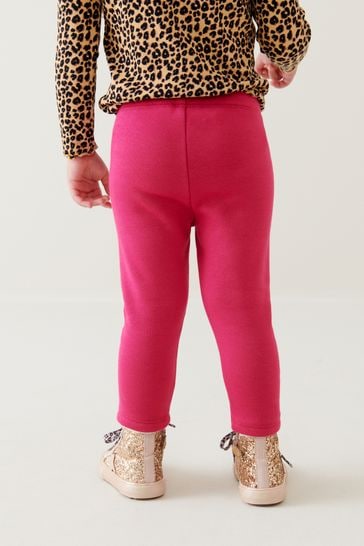 Buy Berry Red Cosy Fleece Lined Leggings (3mths-7yrs) from Next Canada