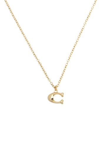 Gold shop c pendant