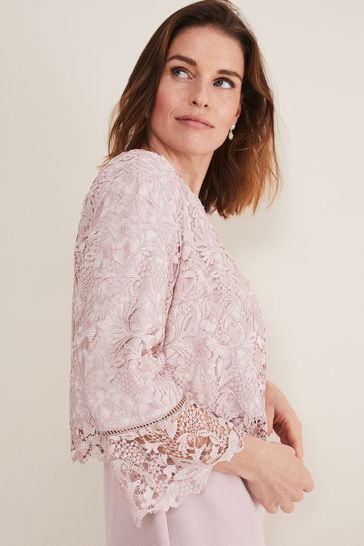 Lace top and jacket online