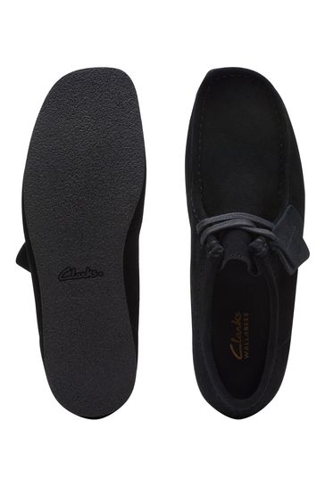 Black suede deals wallabee boots