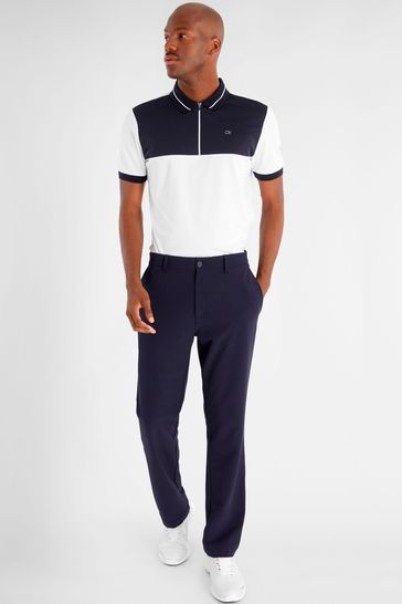 Buy Calvin Klein Golf Whitman White Zipped Polo Shirt from Next