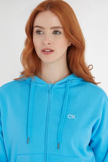 Blue calvin klein hoodie on sale