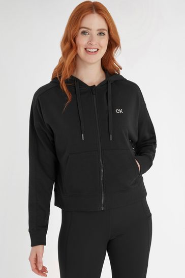 Buy Calvin Klein Golf Capa Full Zip Black Hoodie from Next Netherlands