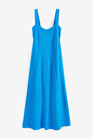 Blue summer midi dress store