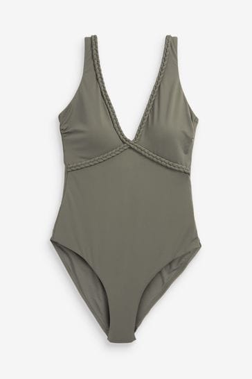 Green ribbed swimsuit new arrivals