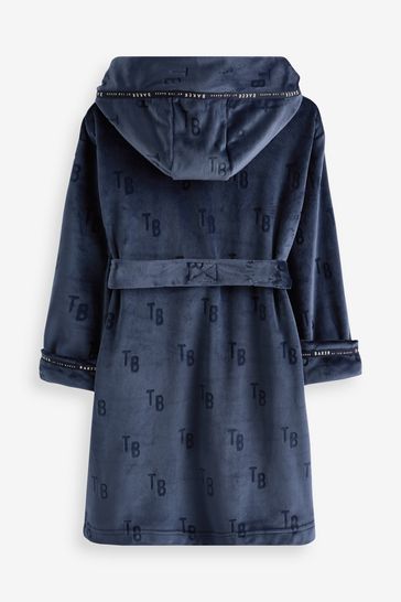 Ted baker grey hooded dressing gown on sale