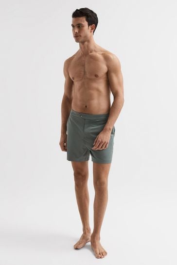 Swim shorts with deals side adjusters