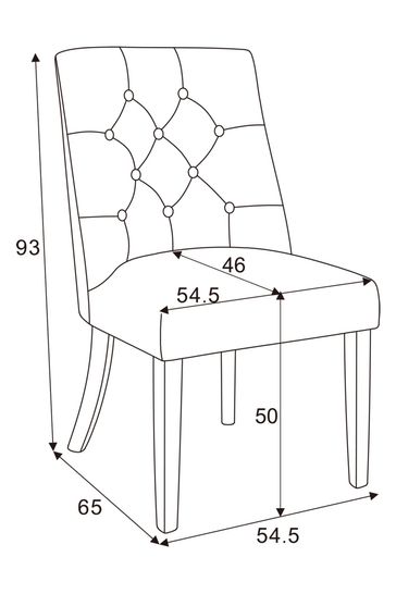 Dining chair seat shop height 50cm