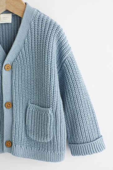 Baby blue on sale knitted cardigan