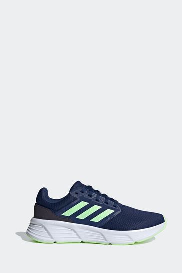 adidas Whte Blue Galaxy 6 Trainers