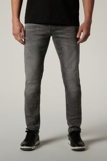 Grey Slim Classic Stretch Jeans