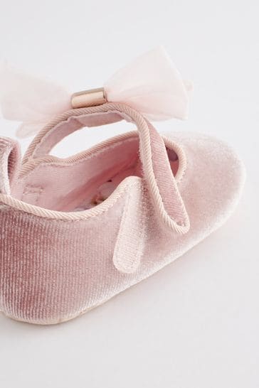 Buy Baker by Ted Baker Baby Girls Velvet Shoe Padders with Bow