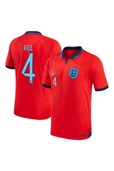 Buy Nike Red Rice 4 England Stadium Away Junior Football Shirt