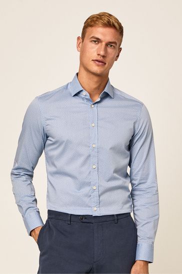 Hackett London Men Blue Shirts