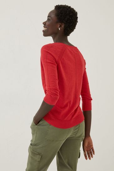 Buy FatFace Red Rose Cardigan from Next Luxembourg