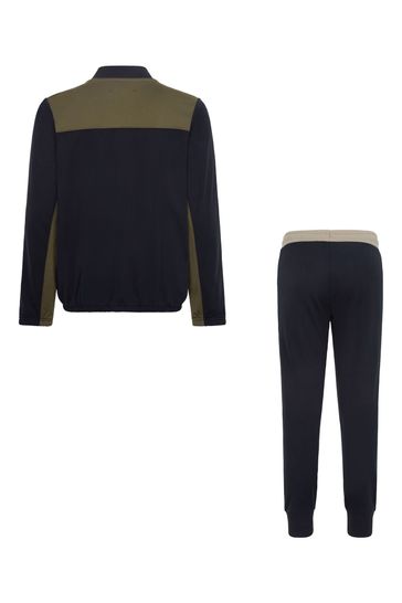 Converse Black Zip Through Colourblock Tracksuit Set