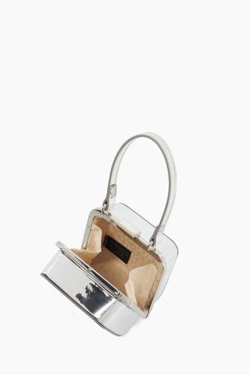 Buy Dune London Santerini Micro Frame Grab Black Bag from Next