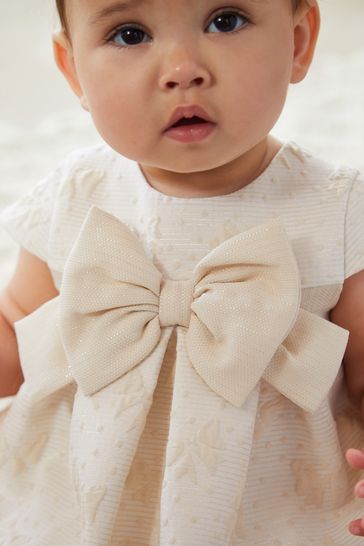 Cream store baby bow