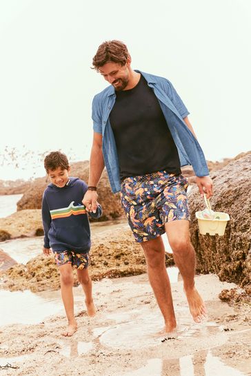 Buy FatFace Blue Trevose Parrot Swim Shorts from Next Luxembourg