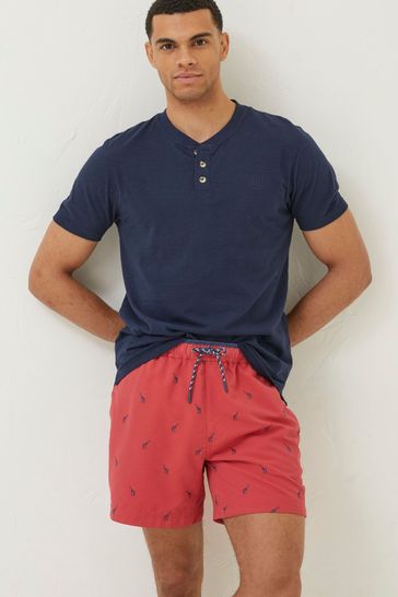 Buy FatFace Red Trevose Giraffe Swim Shorts from Next Ireland