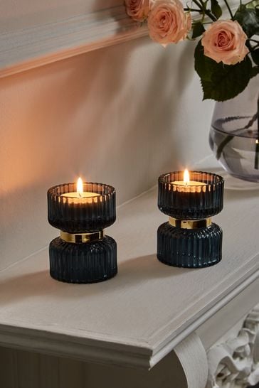 Candles and shop glass holders