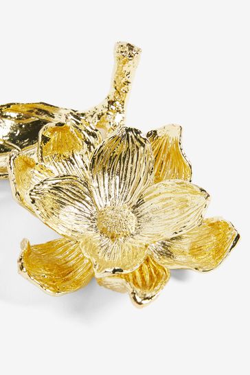 Buy Gold Cast Metal Flower Ring Holder from Next Singapore