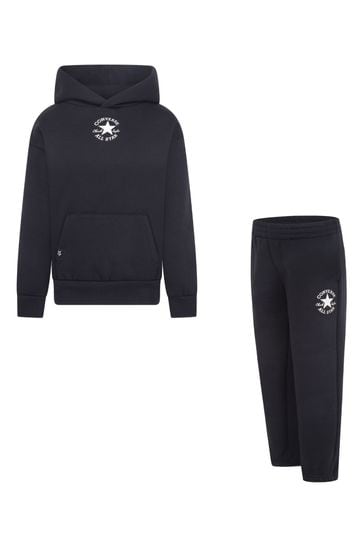 Converse Black Little Kids Hoodie and Jogger Set