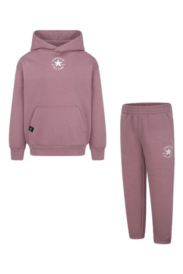 Converse Pink Little Kids Hoodie and Jogger Set